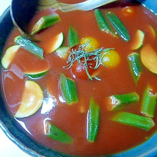 トマジューで作る夏のスープ